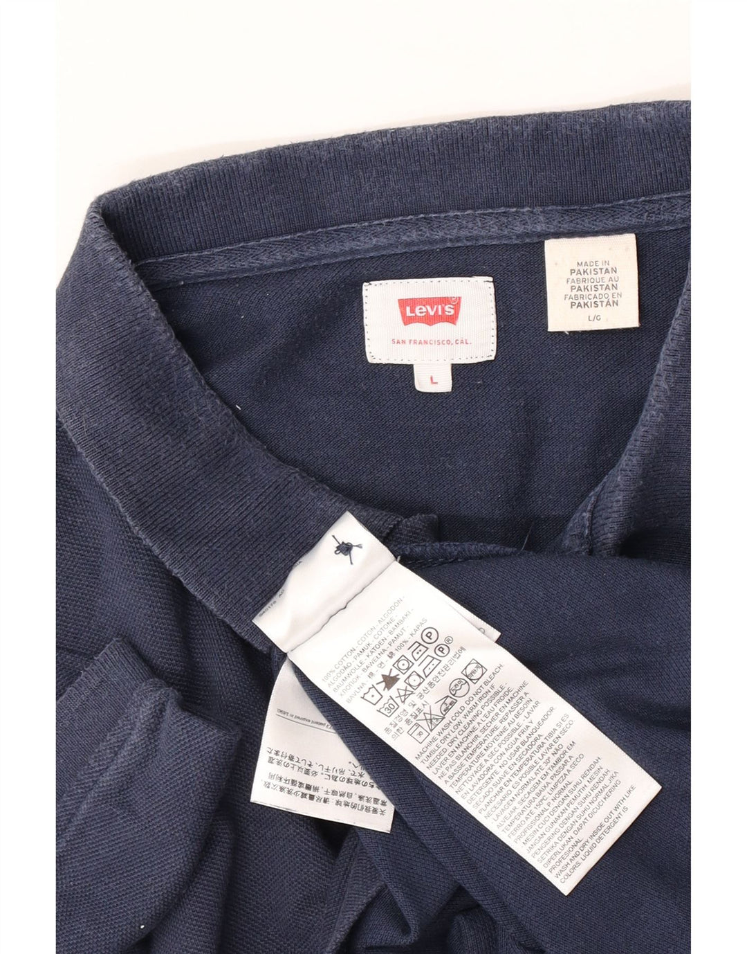 Levi's Herren-Poloshirt, groß, marineblau, Baumwolle