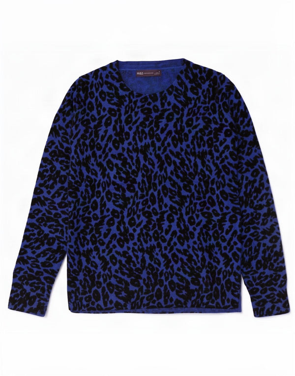 Marks & Spencer Damen-Pullover mit U-Boot-Ausschnitt, Gr. 8, Marineblau