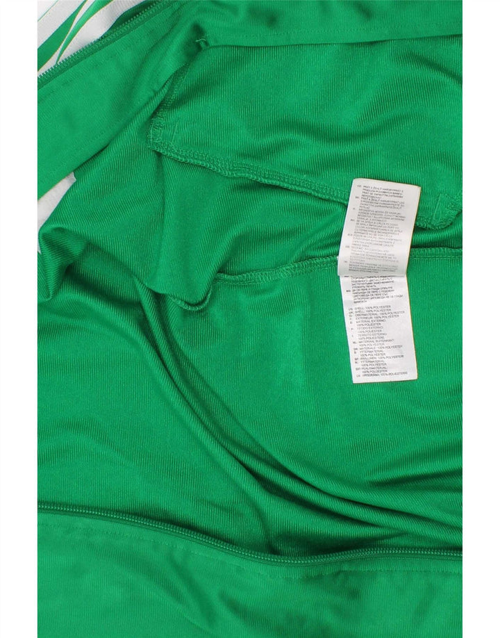 Adidas Jungen Grafik-Trainingsanzug-Top-Jacke, 7–8 Jahre, grünes Polyester