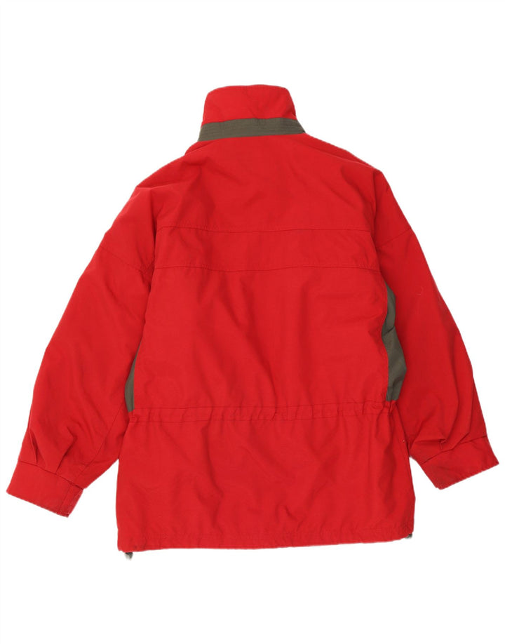 Columbia Herren-Skijacke mit lockerer Passform, UK 38, mittelrotes Colourblock-Nylon