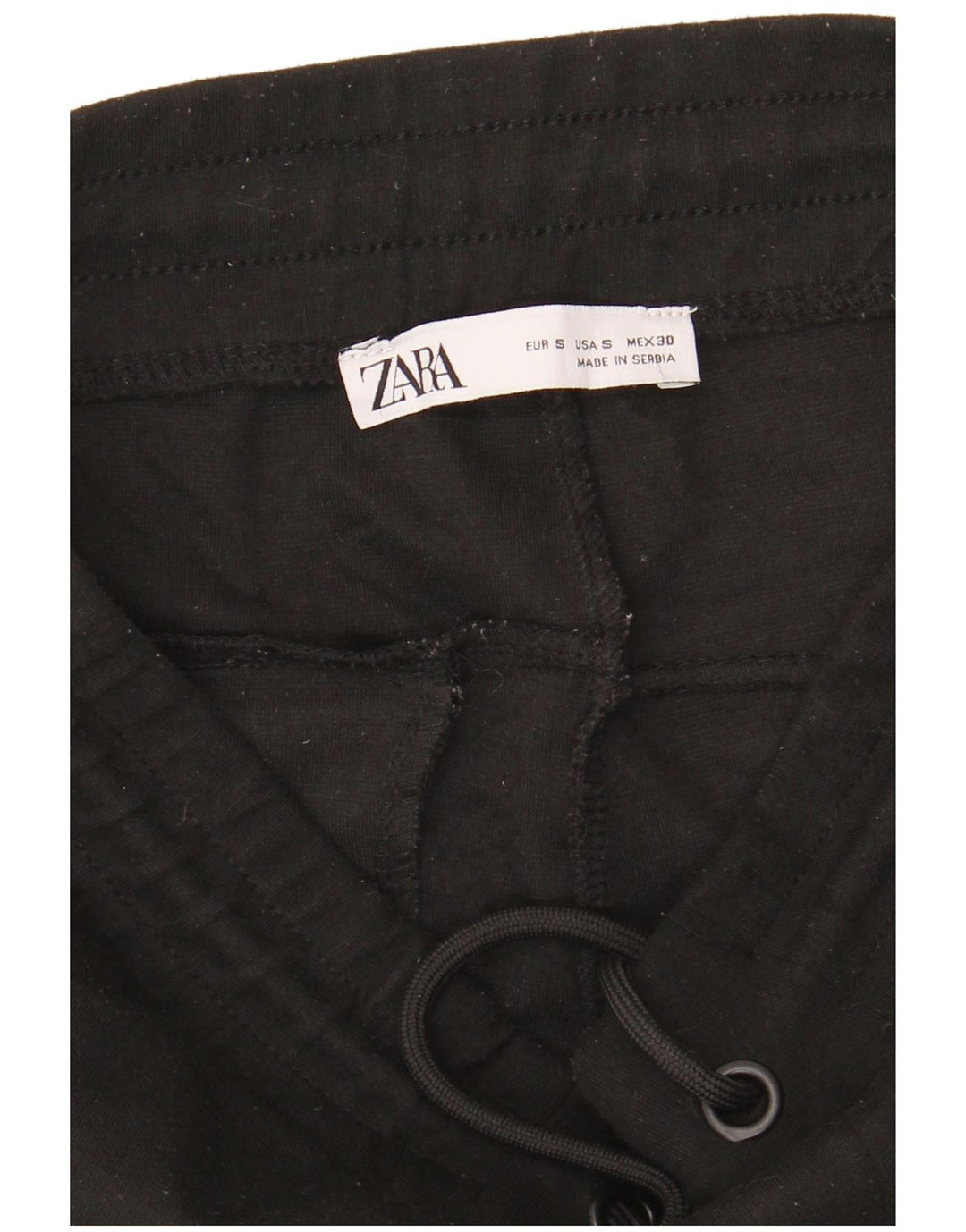 Zara Herren-Trainingshose, Jogginghose, Größe S, Schwarz, Polyester