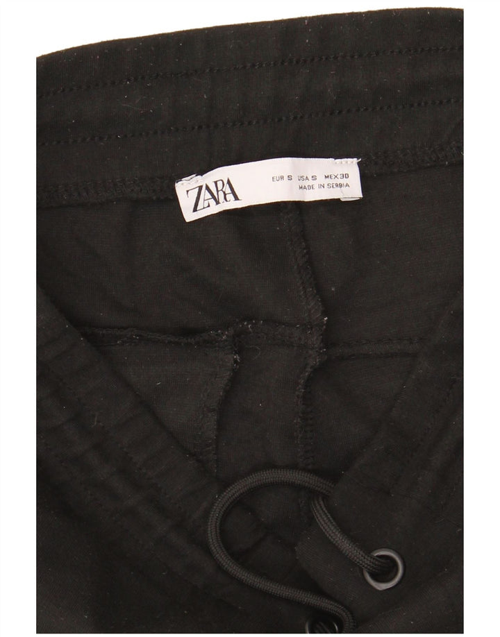 Zara Herren-Trainingshose, Jogginghose, Größe S, Schwarz, Polyester