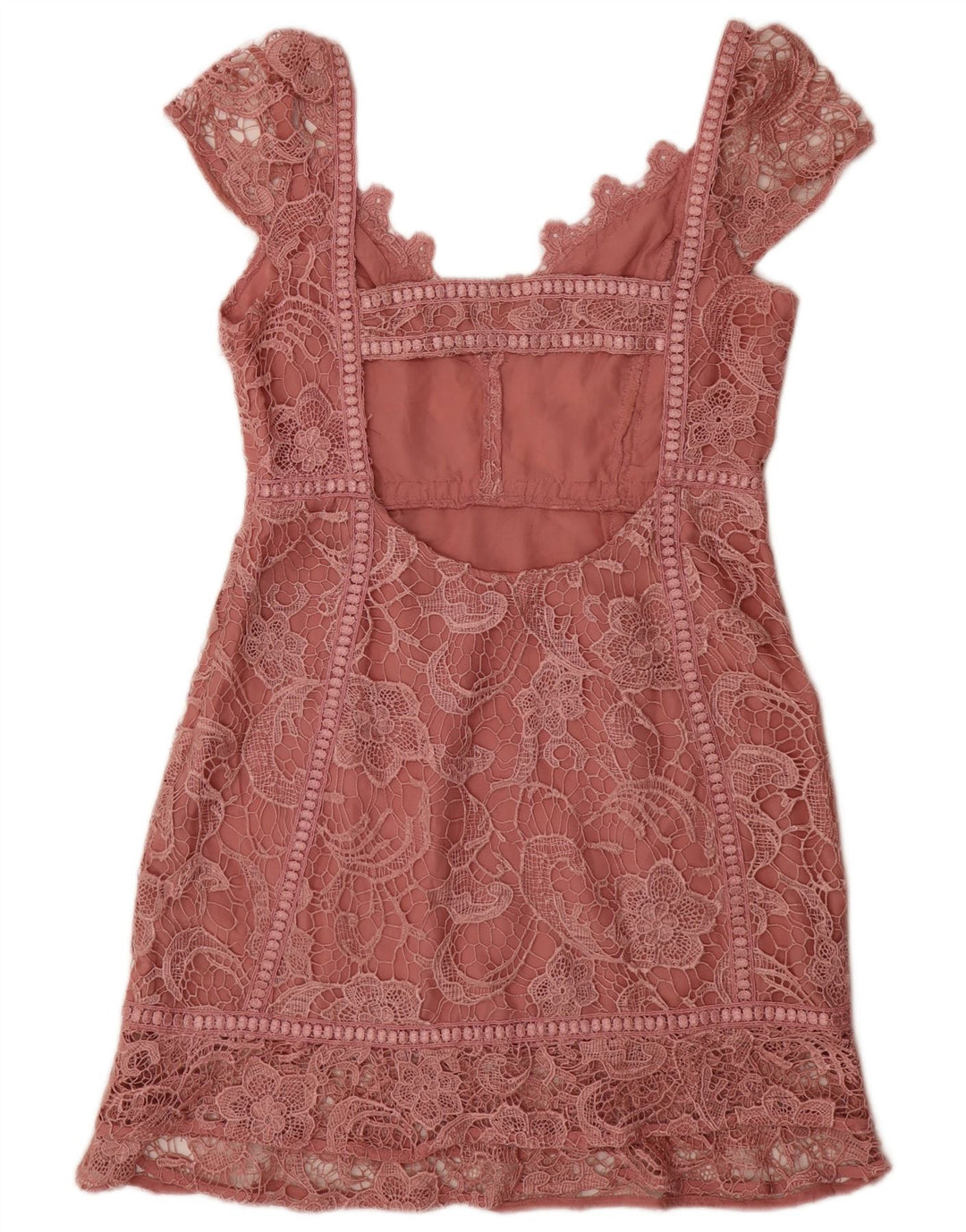 Guess Damen Etuikleid UK 12 Mittelrosa Blumenmuster Polyester