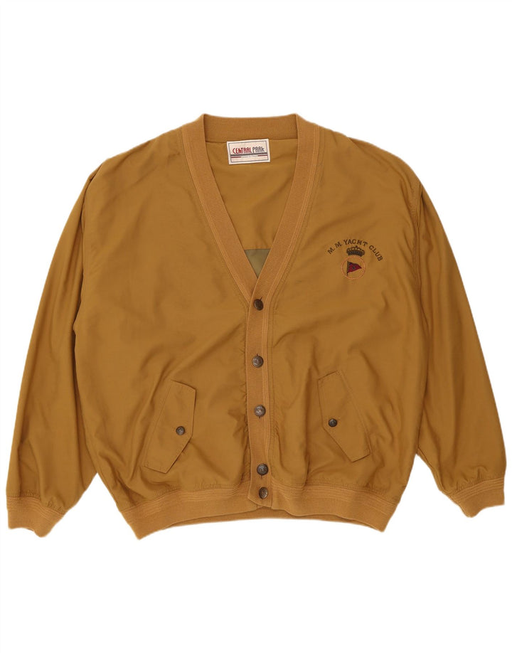Central Park Herren Bomberjacke UK 44 2XL Braun Polyamid Sport