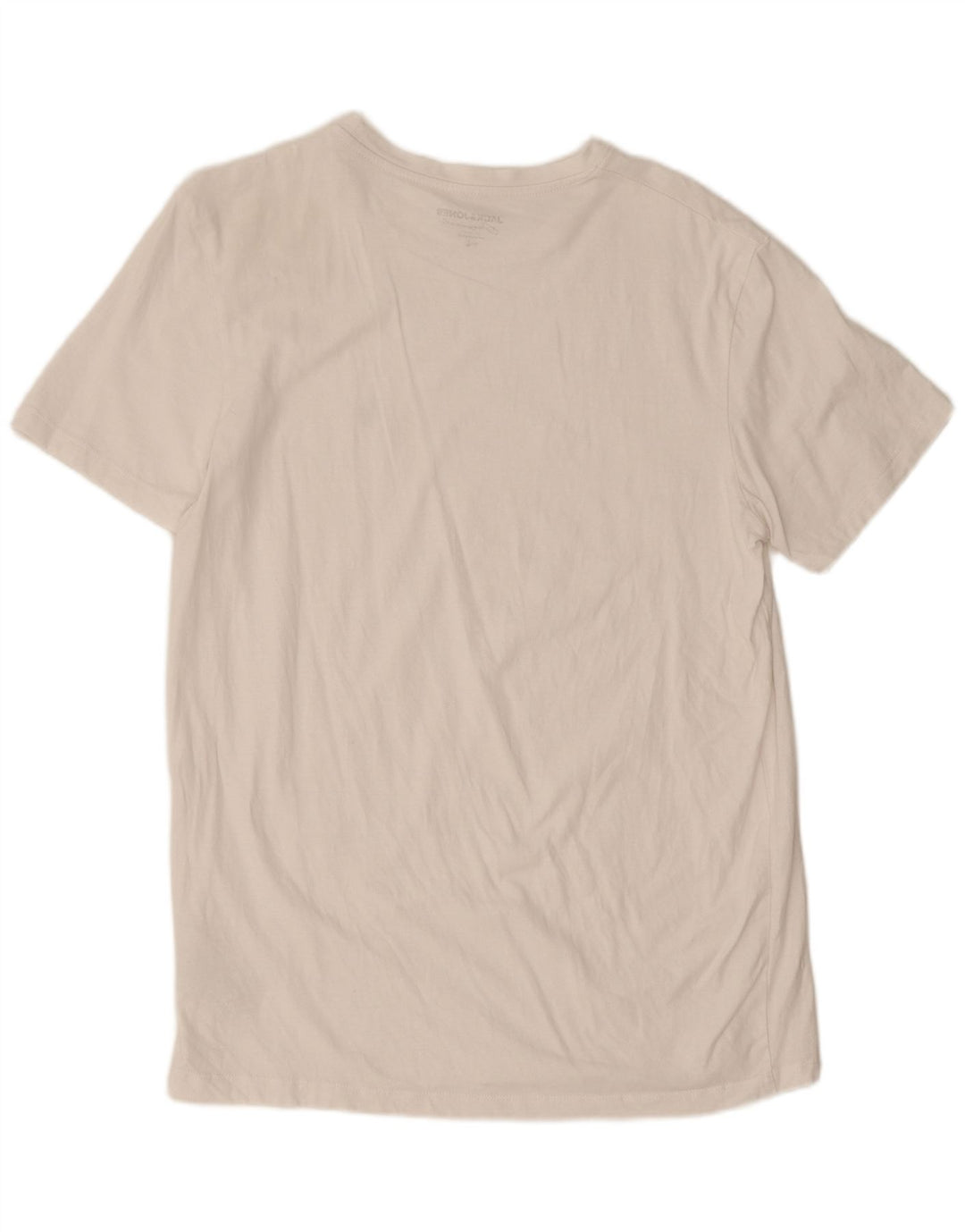 Jack & Jones Herren T-Shirt Top Large Weiß Baumwolle