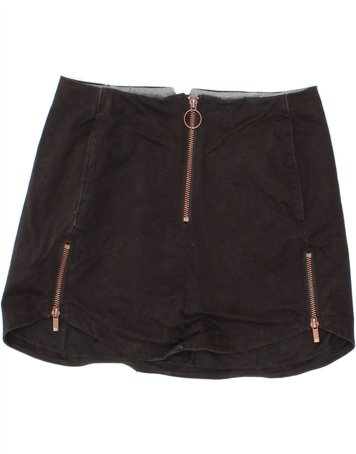 HURLEY Womens Mini Skirt XS W26 Black Cotton Vintage Hurley and Second-Hand Hurley from Messina Hembry 