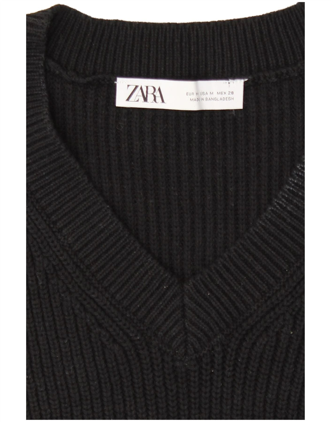 Zara Damen Weste Tank Top UK 14 Medium Schwarz