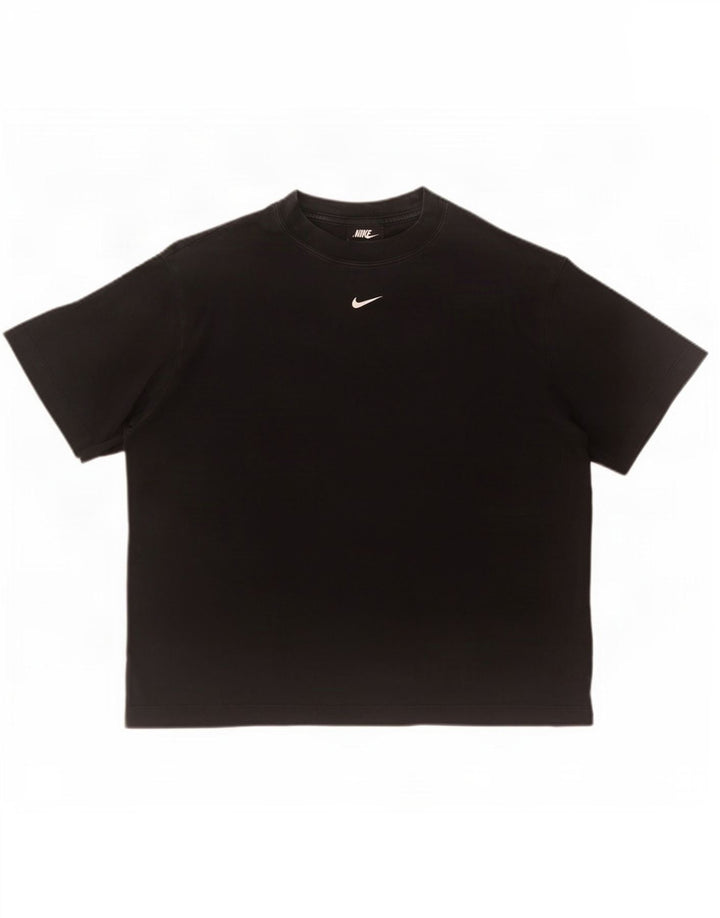 Nike Damen-T-Shirt in Übergröße, Gr. 10, Größe S, Schwarz, Baumwolle