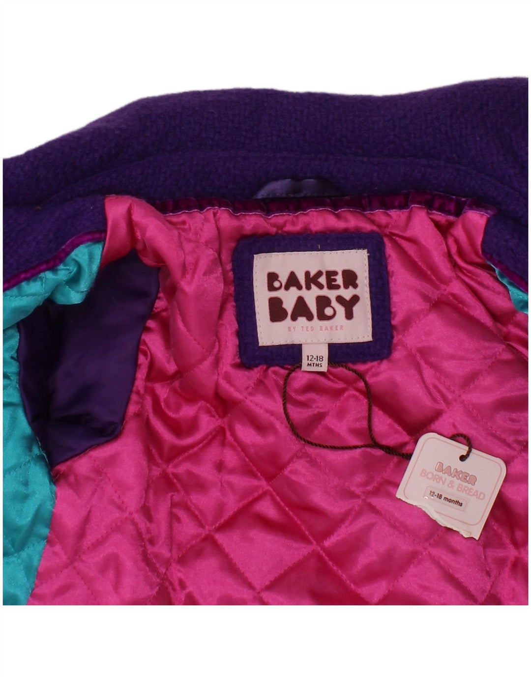 TED BAKER Baby-Mädchen-Mantel, 12–18 Monate, lila Viskose