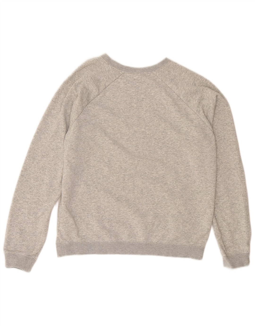 Nike Womens Graphic Oversized Sweatshirt Pullover UK 10 Small Graue Baumwolle