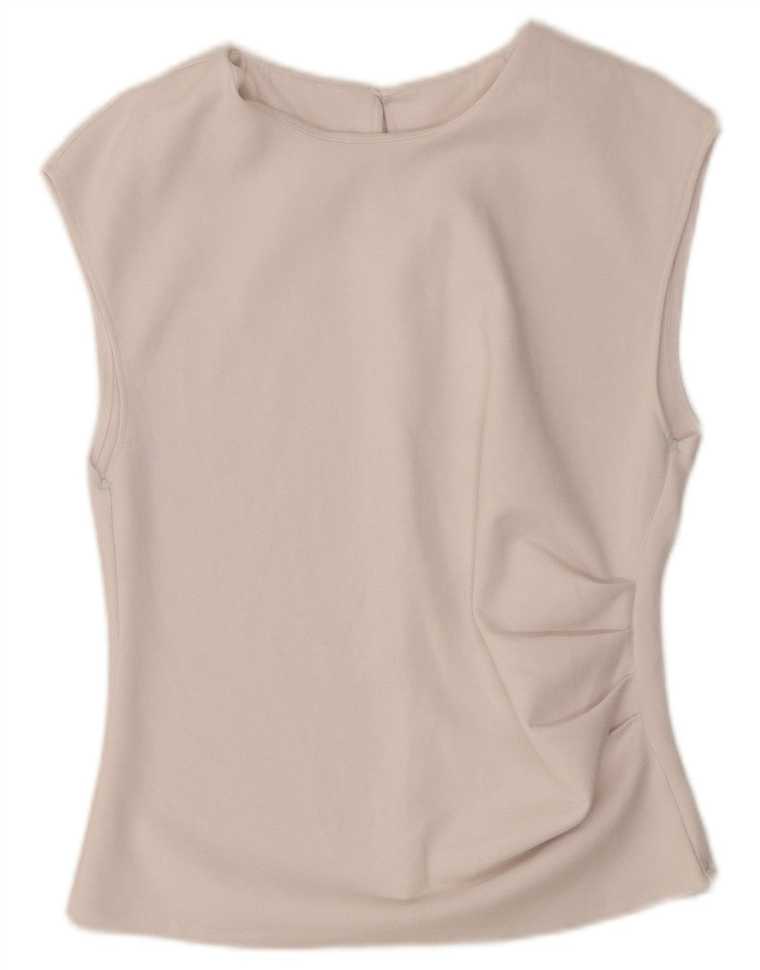 Ärmelloses Crop-Blusenoberteil für Damen von Zara, Größe 44, Weiß
