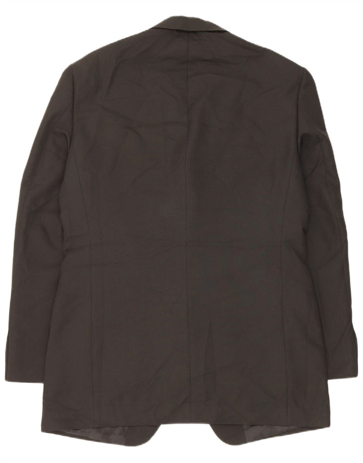 Marks & Spencer Herren-Blazer, lang, mit 3 Knöpfen, Gr. 40, mittelschwarz
