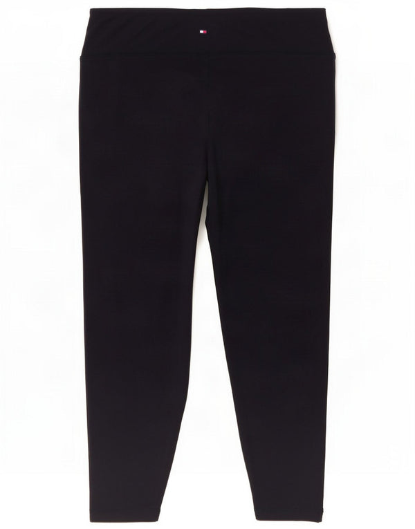 Tommy Hilfiger Damen Grafik-Leggings UK 18 XL Marineblaue Baumwolle