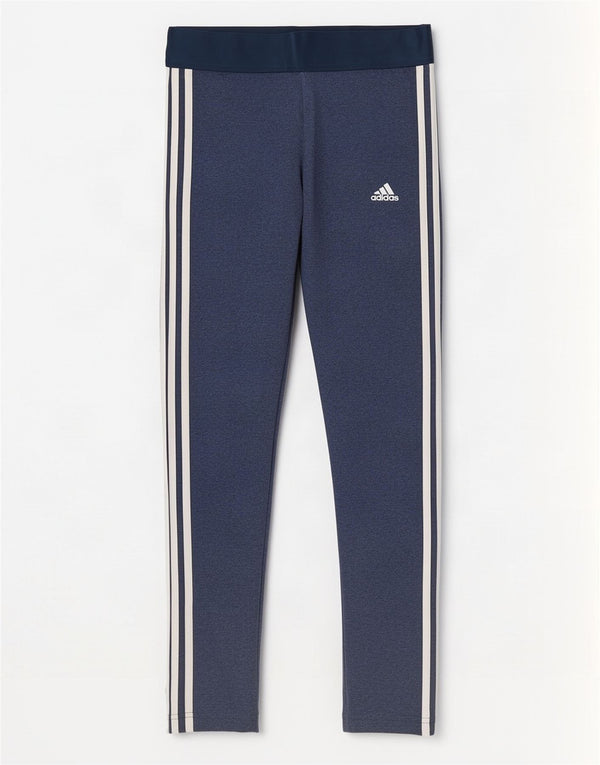 Adidas Damen Leggings UK 12/14 Medium Marineblau Baumwolle