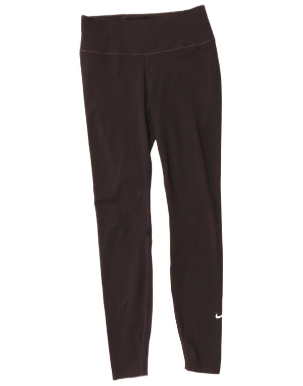 Nike Damen Dri Fit Leggings UK 10 Small Schwarz