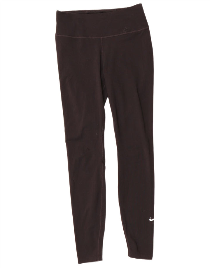 Nike Damen Dri Fit Leggings UK 10 Small Schwarz