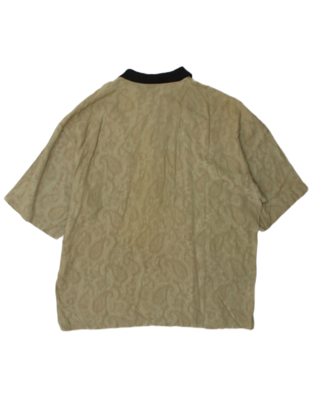 Silenzio Herren Poloshirt Small Khaki Paisley
