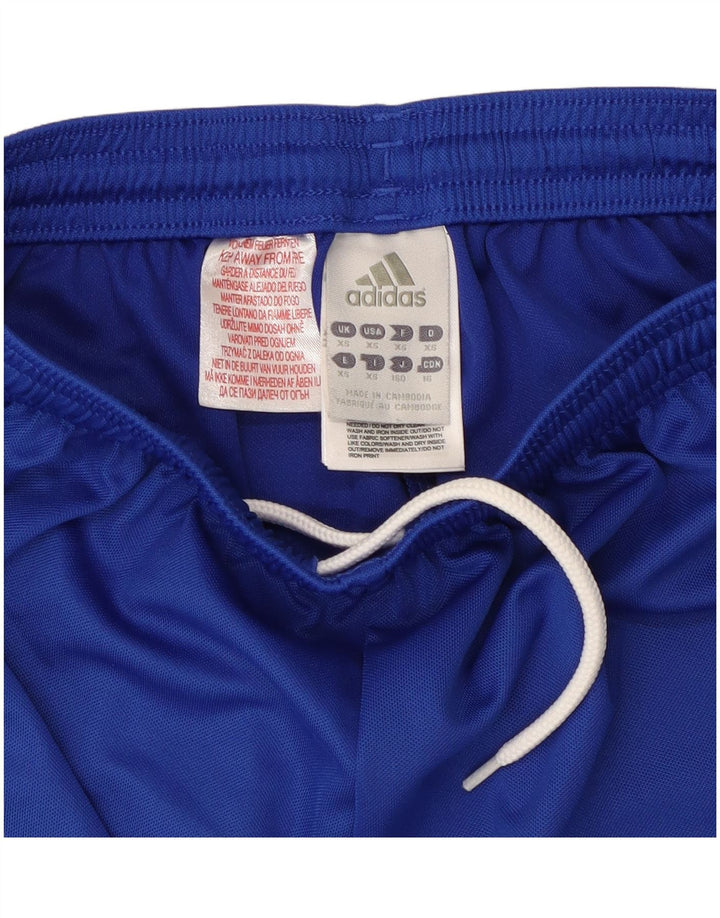 ADIDAS Damen Climalite Sport Shorts UK 6 XS Blau Polyester
