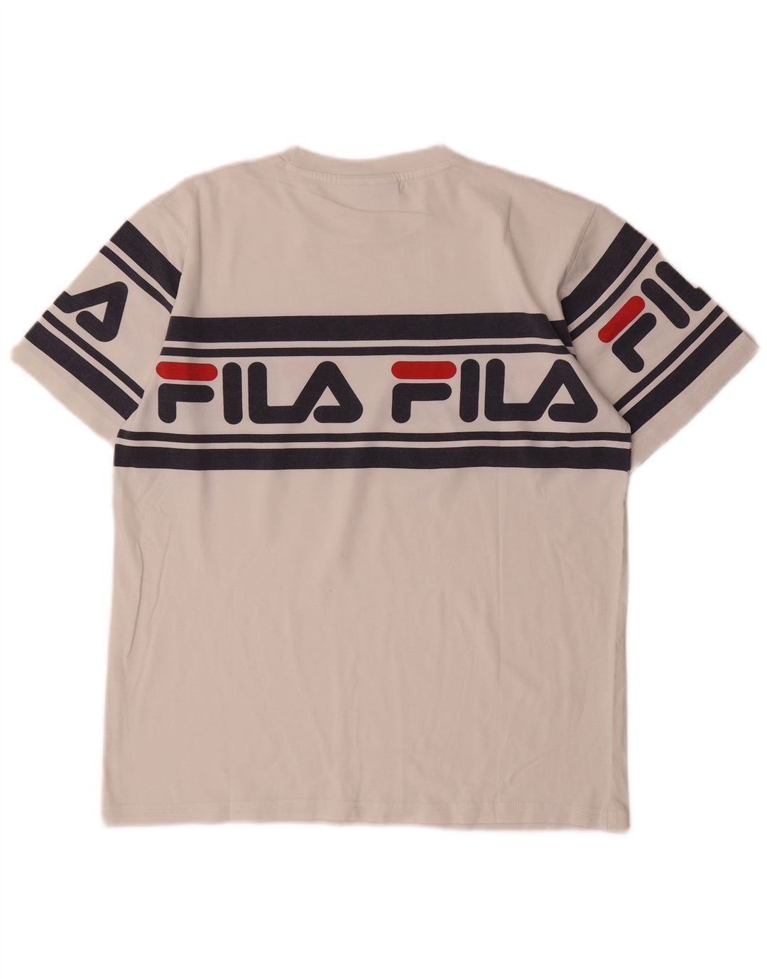 Fila Herren T-Shirt mit Grafik, Größe S, Weiß