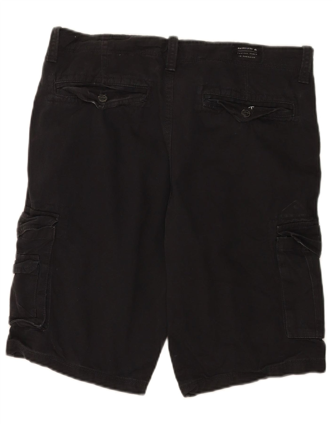 Quiksilver Herren Cargoshorts W32 Large Schwarz Baumwolle