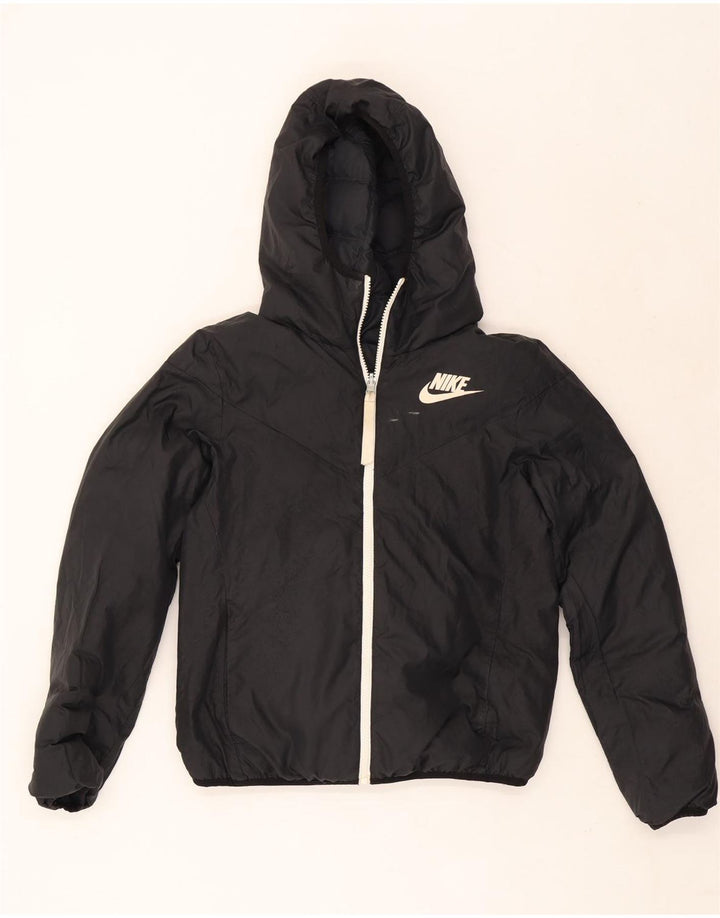 Nike Damen Übergroße, wendbare, wattierte Jacke mit Kapuze, UK 6, XS, Schwarz