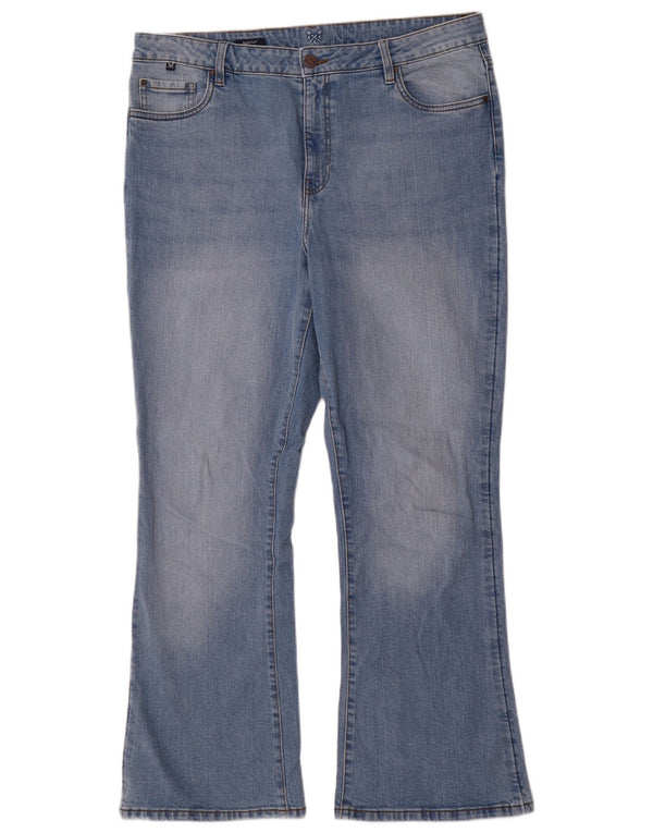 Crew Clothing Damen Bootcut-Jeans, UK 16, Größe L, W36, L31, Blau, Baumwolle