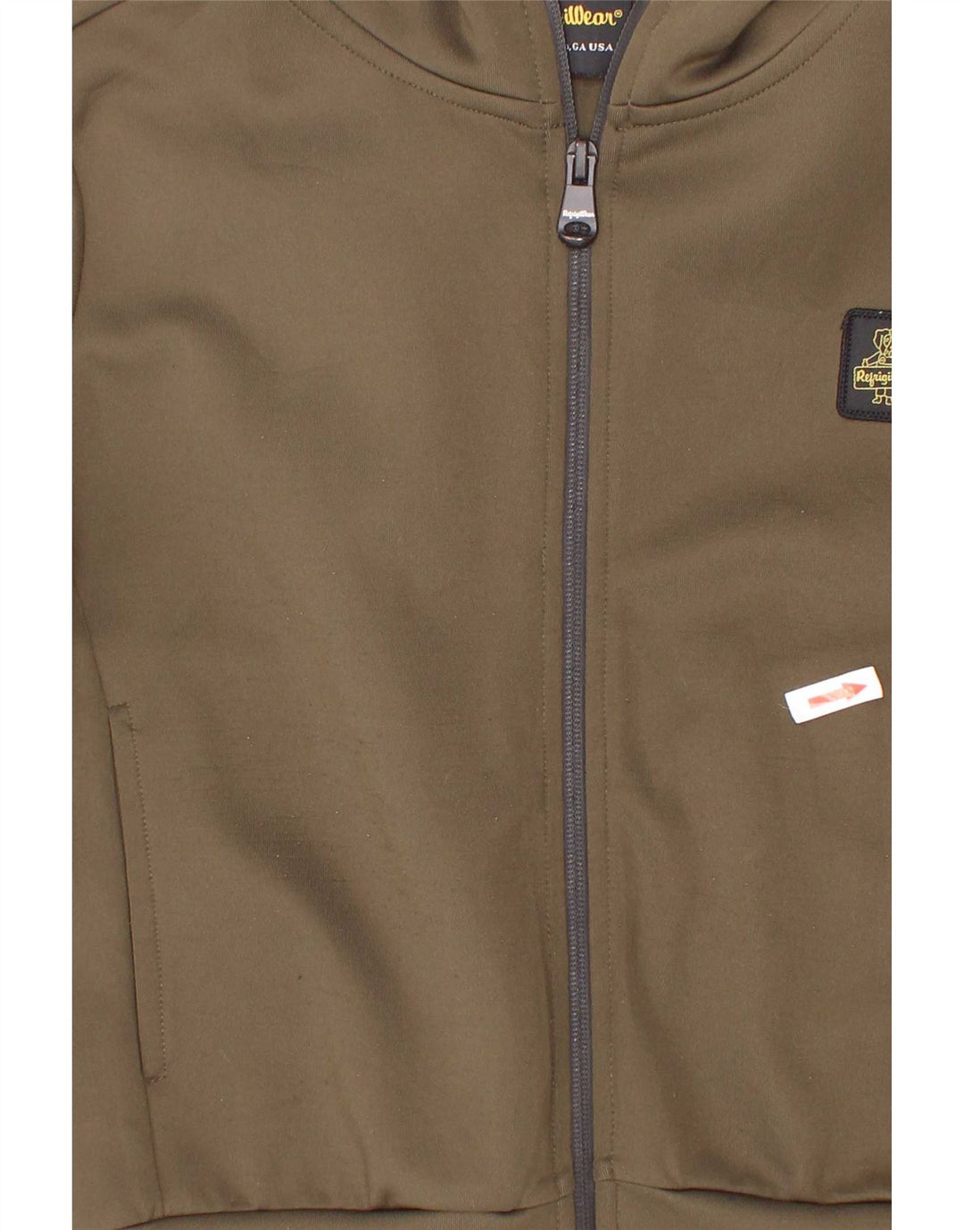 Refrigiwear Jungen-Kapuzenpullover mit Reißverschluss, 7–8 Jahre, Khaki, Polyester