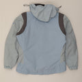 FILA Womens Hooded Windbreaker Jacket UK 14 Large Blue Colourblock Vintage Fila and Second-Hand Fila from Messina Hembry 