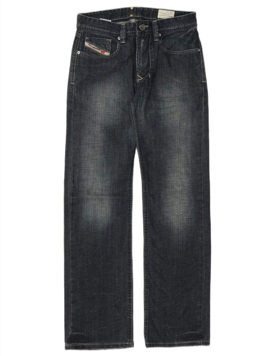 DIESEL Larkee Straight Jeans für Jungen, 13–14 Jahre, W30 L31, marineblaue Baumwolle