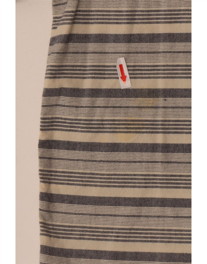 White Stuff Herren Slim Fit Hemd 2XL Beige gestreift aus Baumwolle
