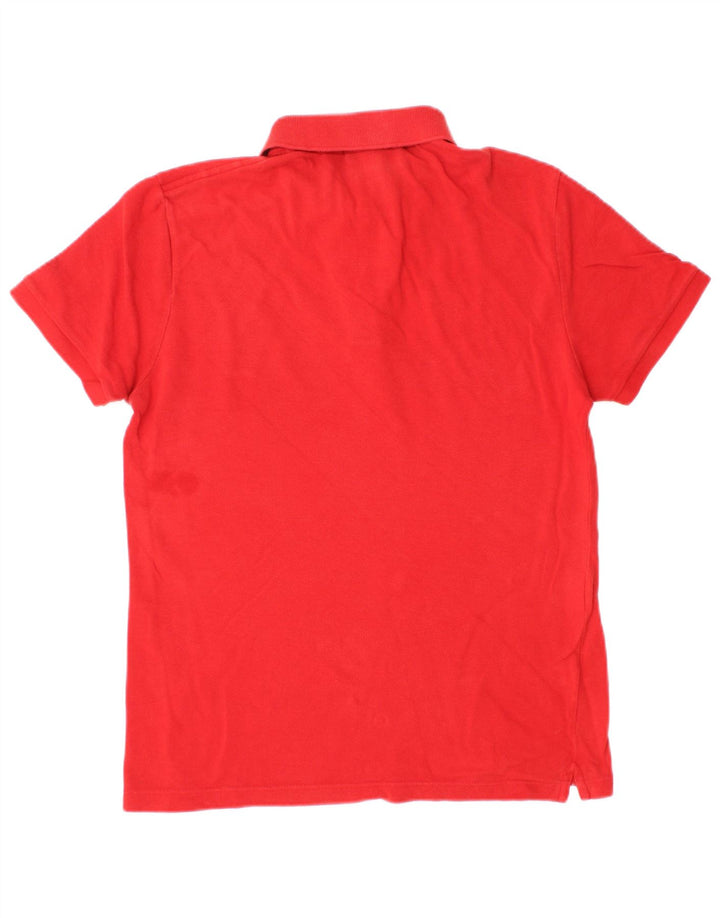 Lacoste Herren-Poloshirt mit schmaler Passform, Größe 3, klein, rote Baumwolle