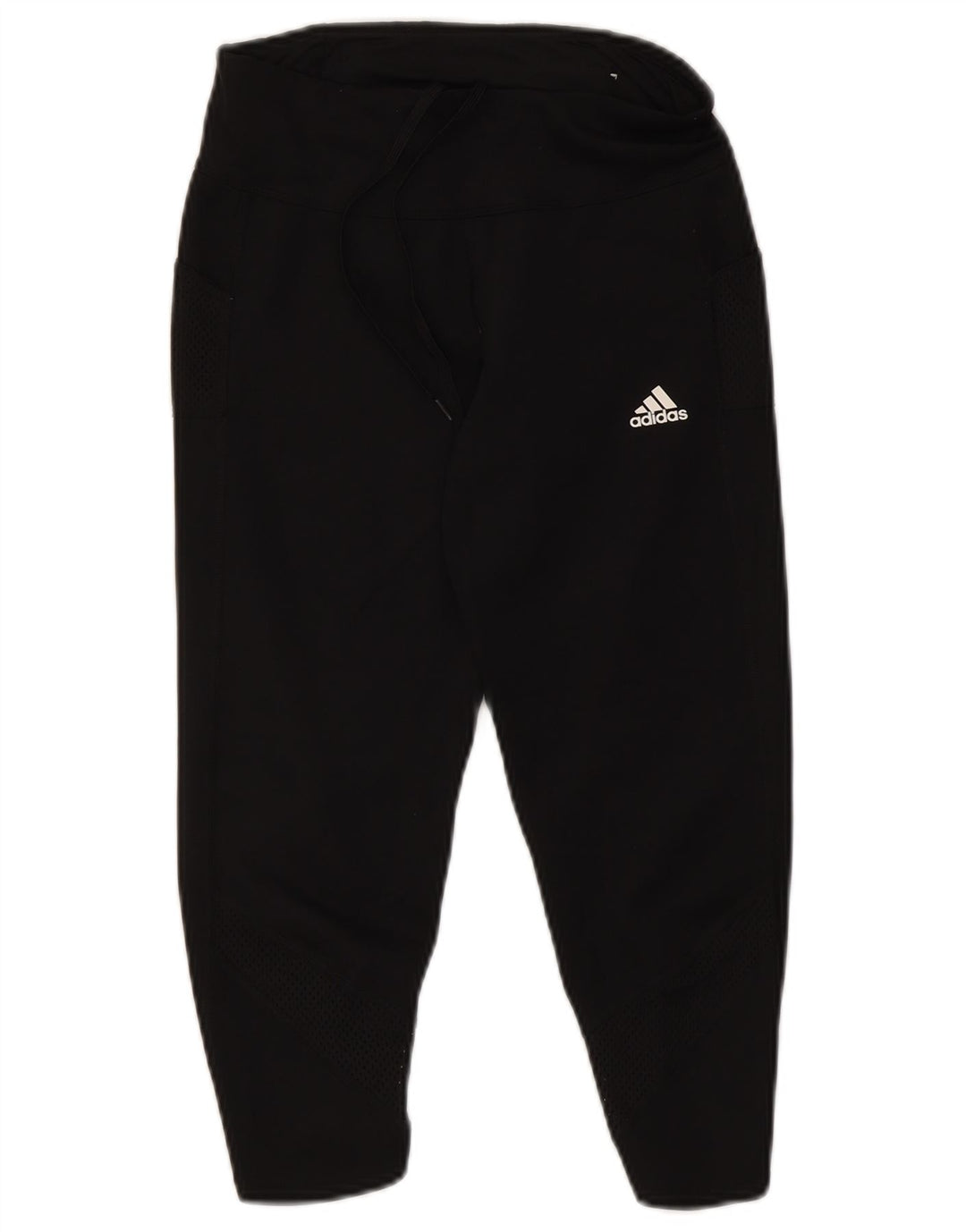 Adidas Damen Aeroready Capri Leggings UK 8/10 Small Schwarz Polyester