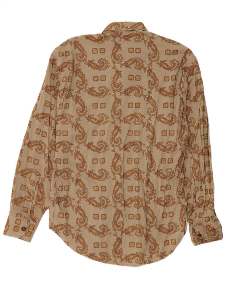 Vintage Herrenhemd Medium Khaki Paisley