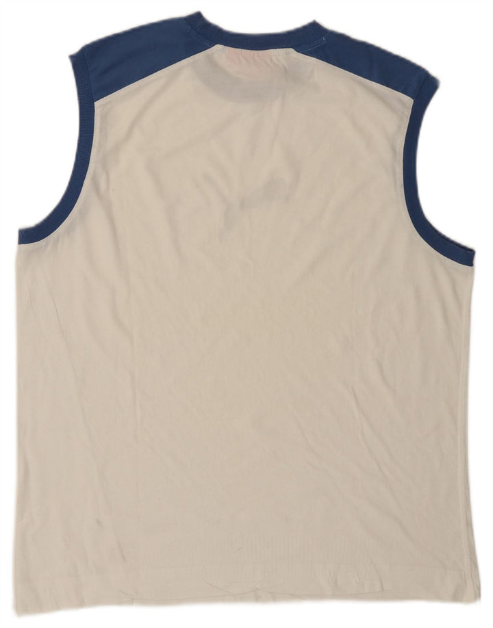 PUMA Herren Graphic Vest Top XL Weiß Farbblock