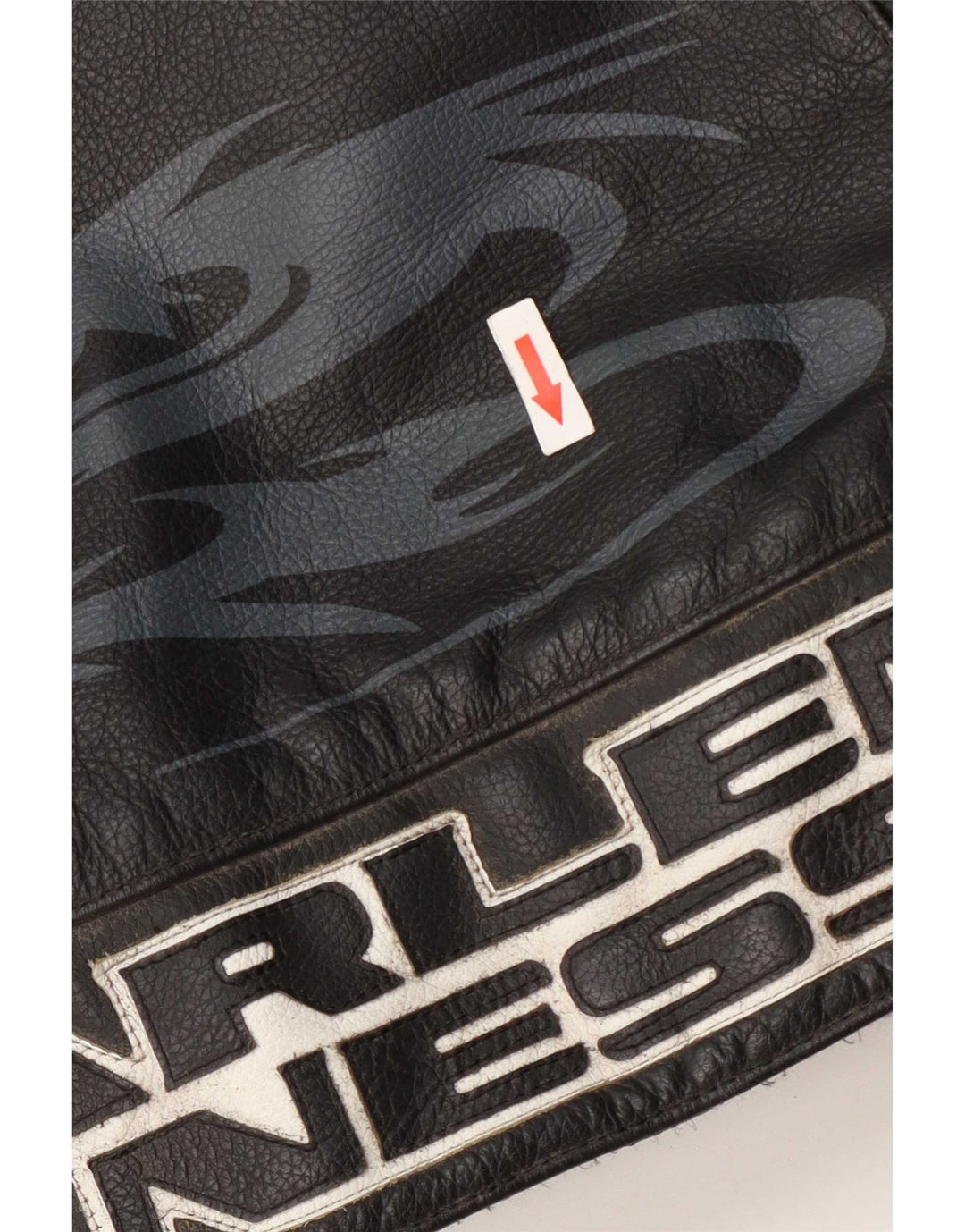 Arlen Ness Damen Motorstyle Graphic Racer Jacke Größe 42 Large Schwarz