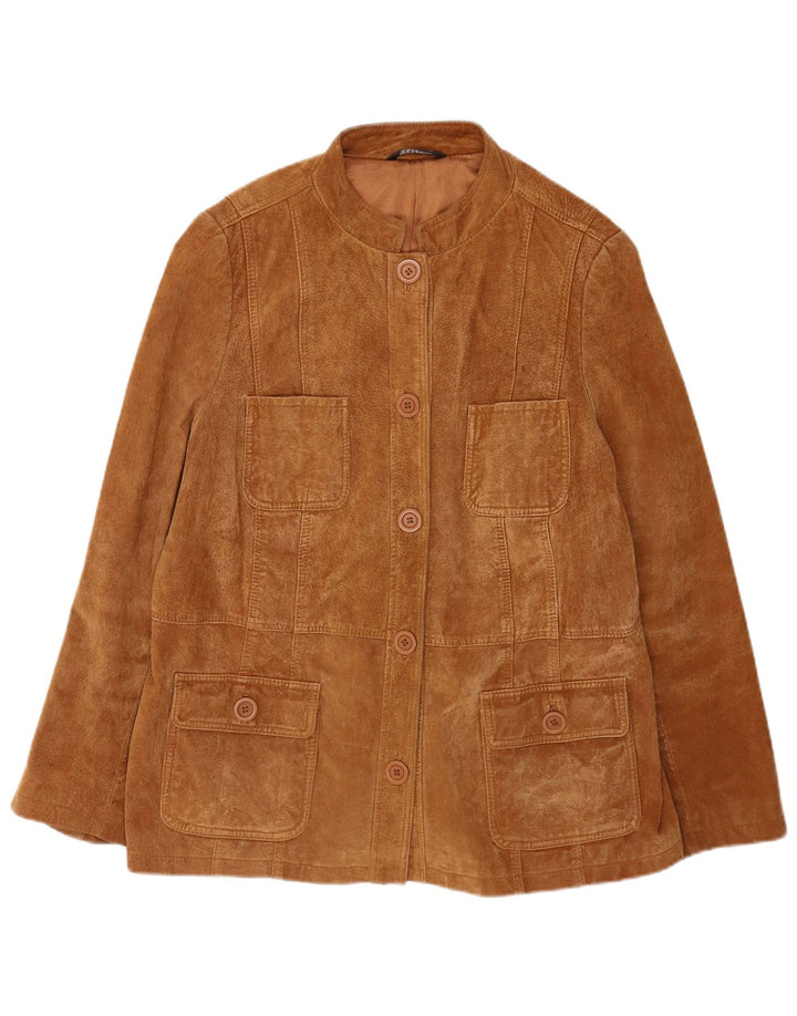 Essence Damen Übergroße Wildlederjacke UK 16 Large Braun