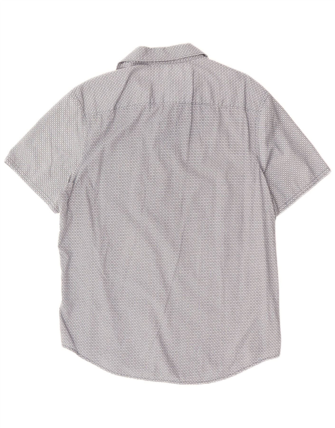 PENGUIN Herren Heritage Slim Fit Kurzarmhemd, groß, blau, geometrisch