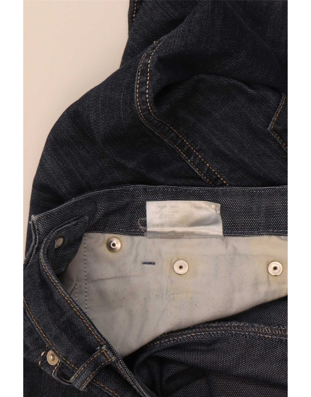 Roccobarocco Damen Straight Jeans W32 L29 Marineblau Baumwolle