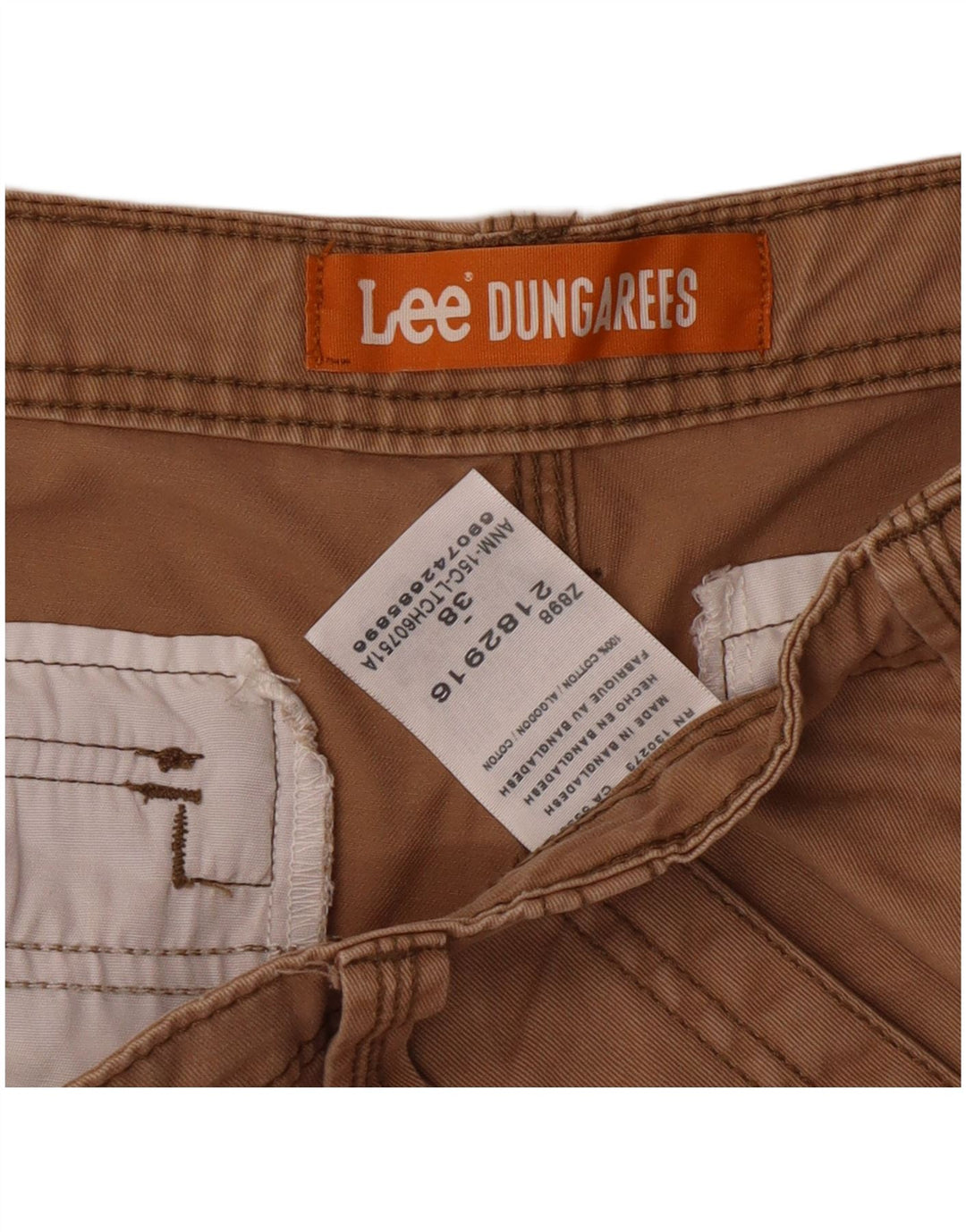 Lee Herren Cargoshorts W38 XL Beige Baumwolle