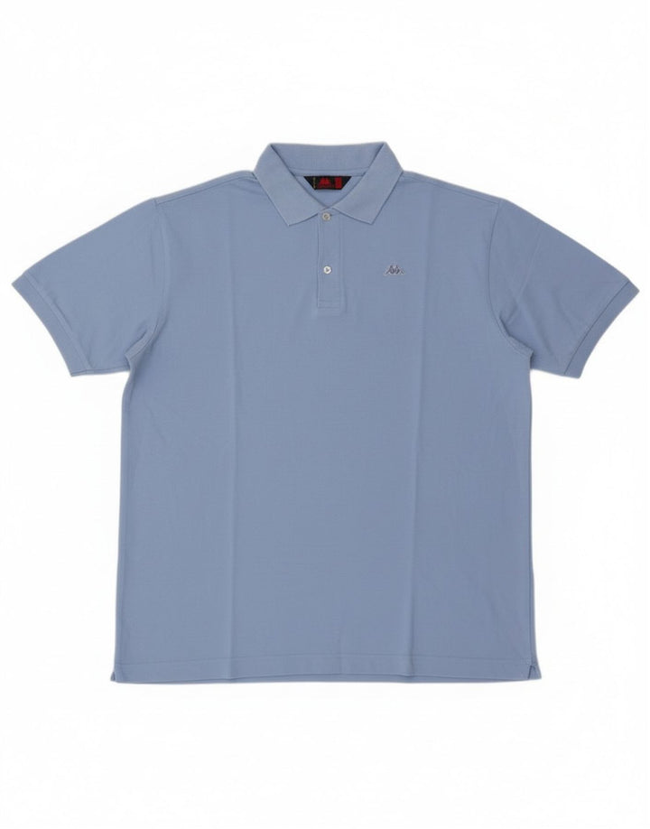 Kappa Herren Poloshirt XL Blau Baumwolle
