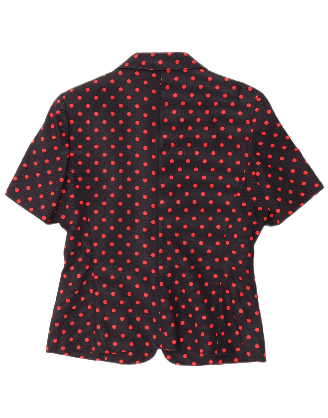 MELROSE Damen Kurzarm-Blazerjacke IT 44 Medium Black Polka Dot