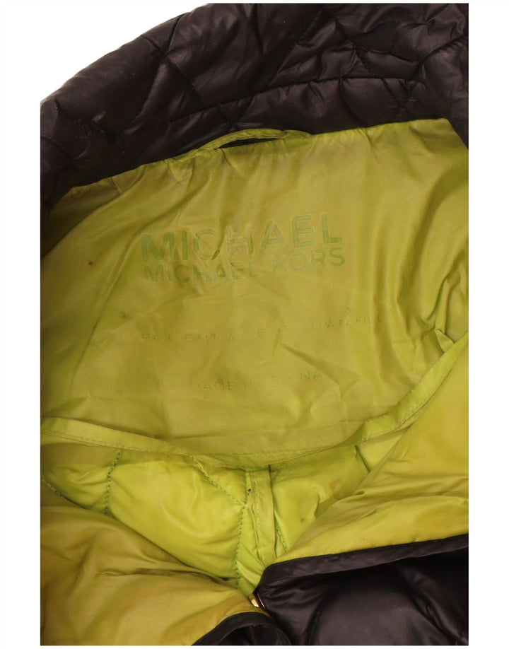 Michael Kors Damen Steppjacke UK 12 Medium Marineblau Nylon