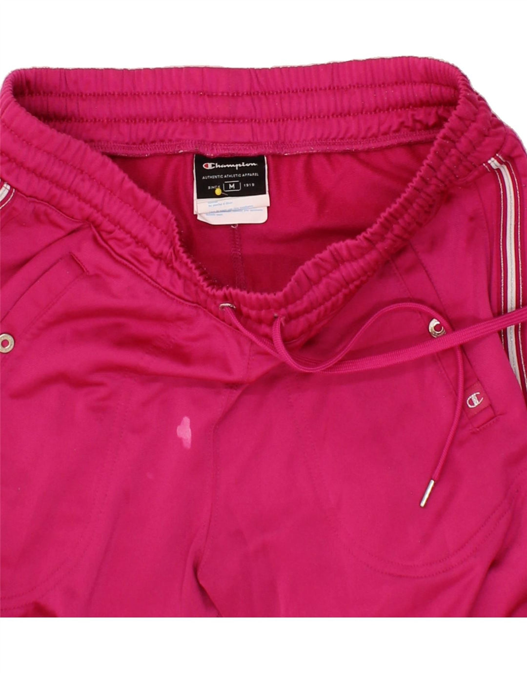 CHAMPION Womens Tracksuit Trousers Joggers UK 14 Medium Pink Polyester Vintage Champion and Second-Hand Champion from Messina Hembry 