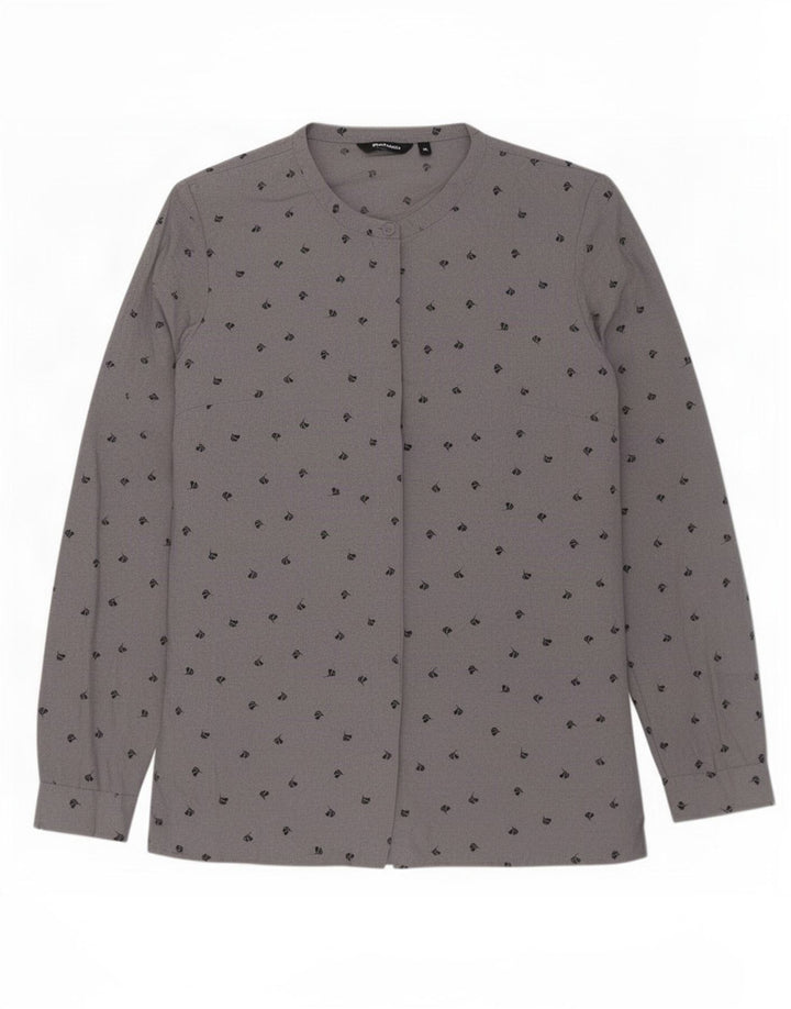 Rohan Damen-Hemdbluse, UK 10, Größe S, grau, geblümt, Polyester