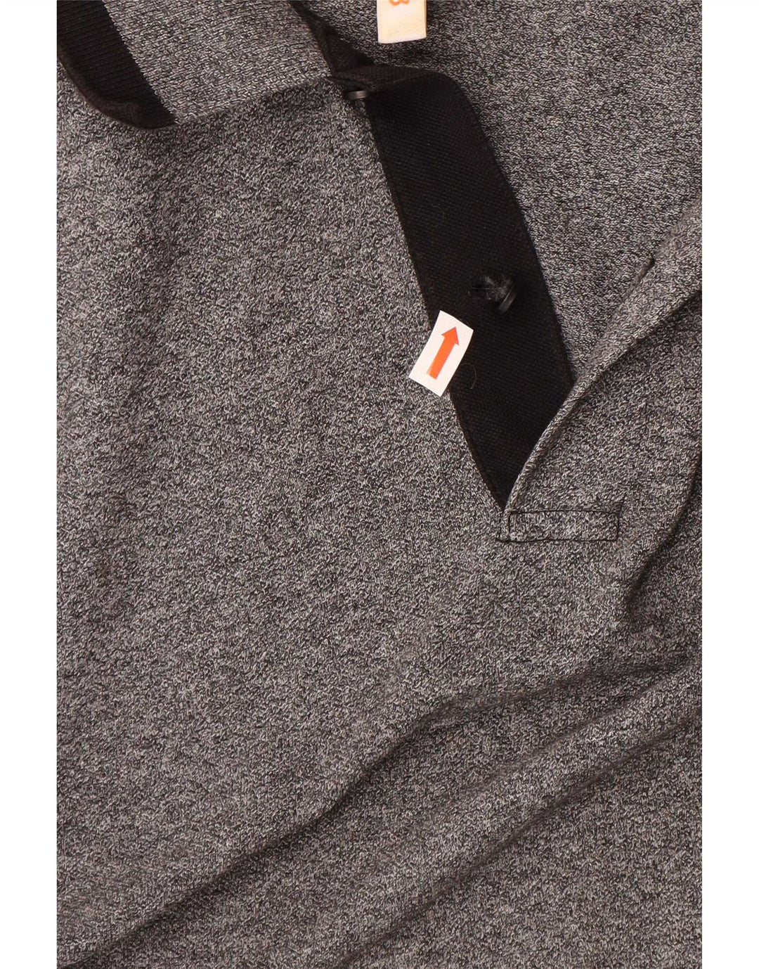 Sun68 Herren-Langarm-Poloshirt XL aus grauer Baumwolle