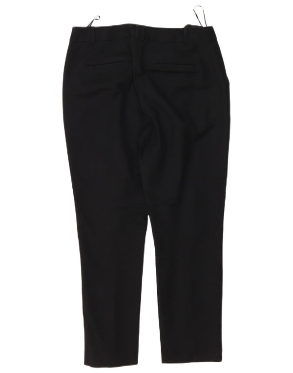 Oasis Gerade Chino-Hose für Damen, UK 10, Größe S, W30, L26, Schwarz, Baumwolle