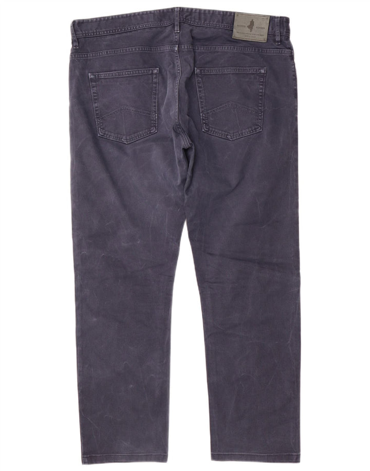 Marlboro Classics Herren Regular Tapered Jeans W38 L30 Marineblaue Baumwolle