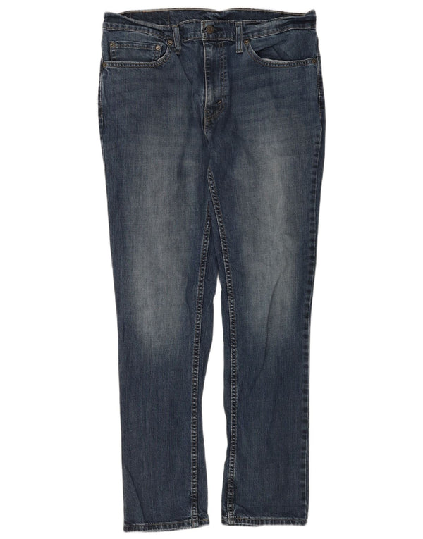 Levi's Mens 511 Slim Jeans W34 L32 Blue Cotton