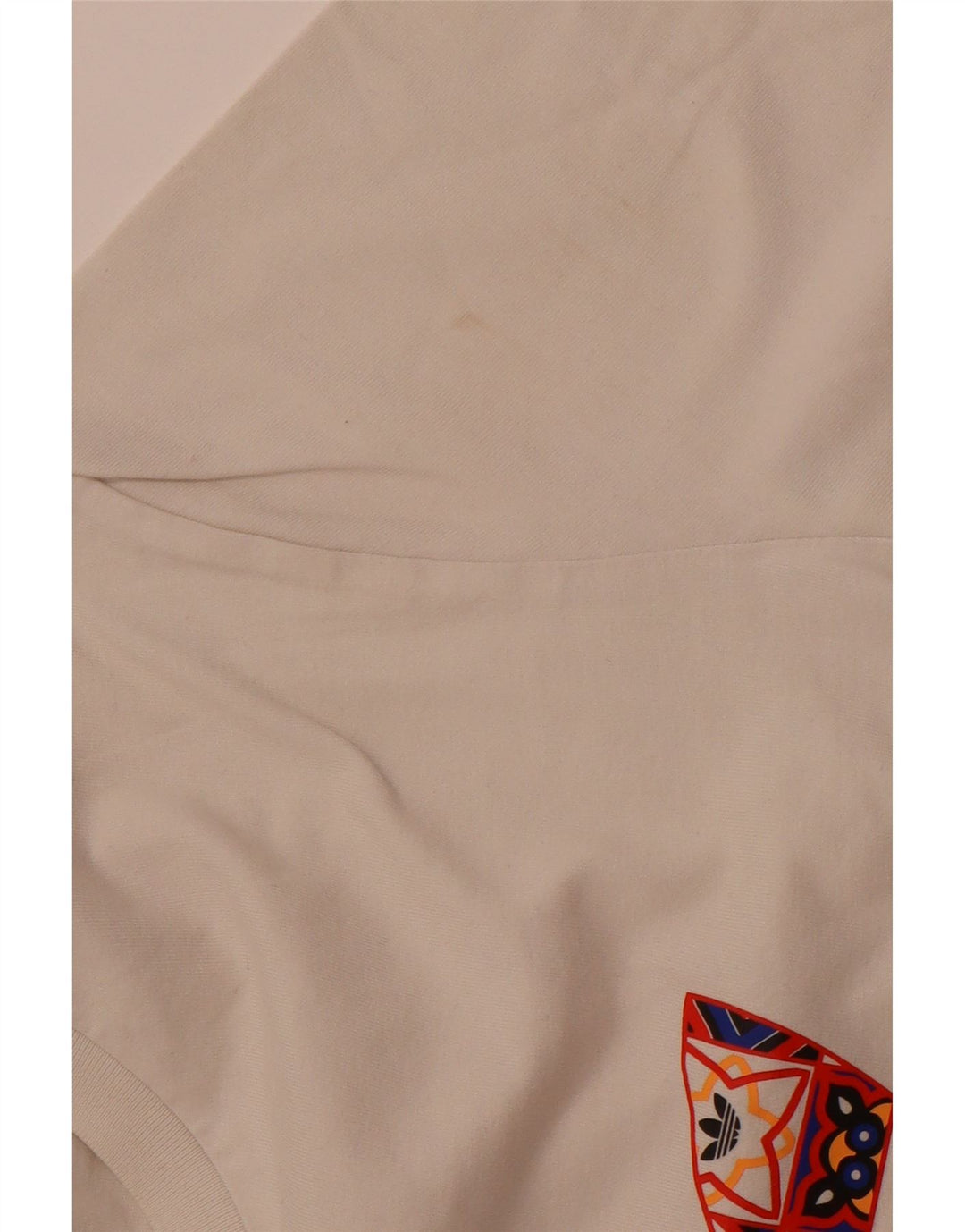 ADIDAS Herren Grafik-T-Shirt-Oberteil aus mittelweißer Baumwolle