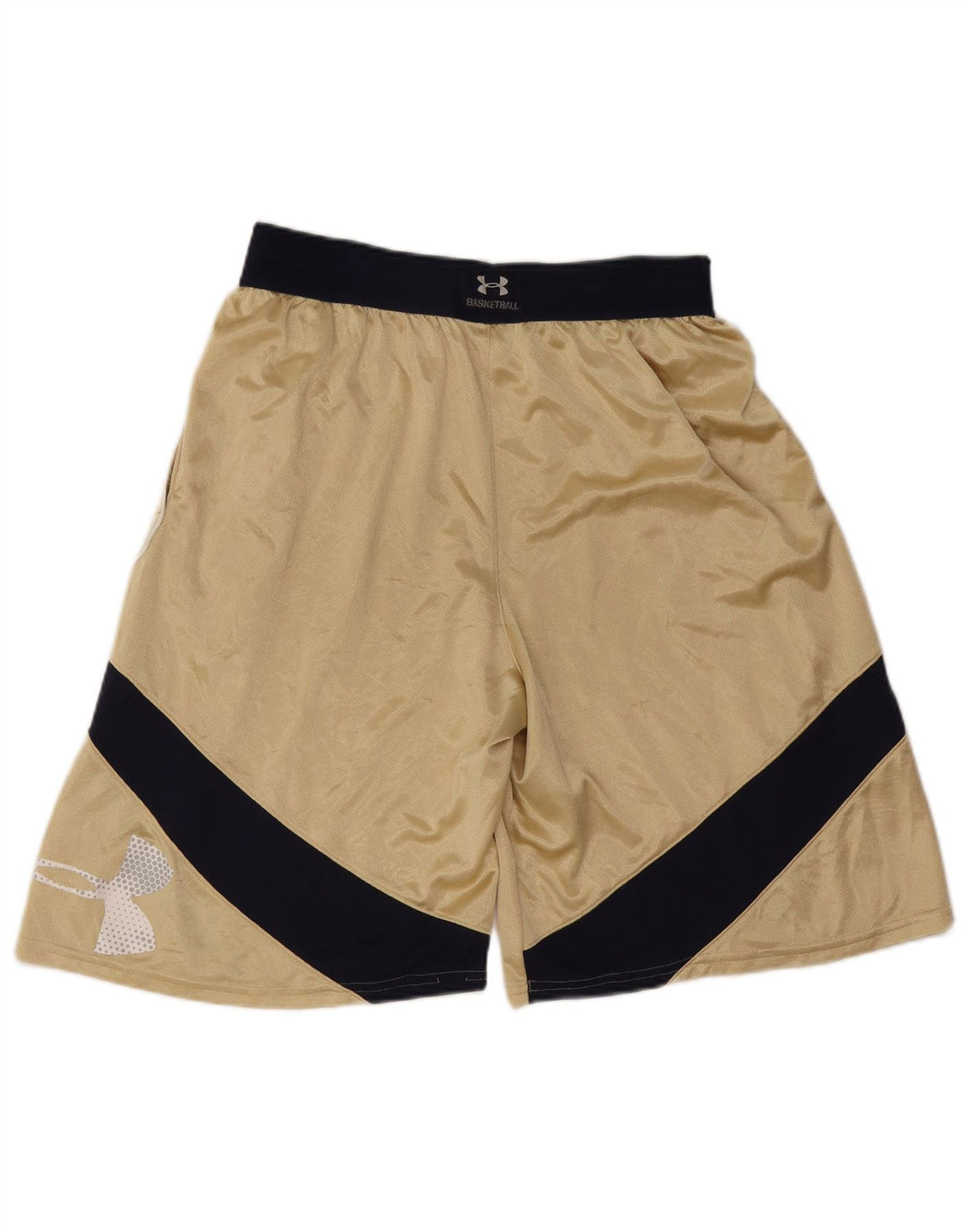 Under Armour Herren Graphic Sport Shorts Large Gold Colourblock Polyester